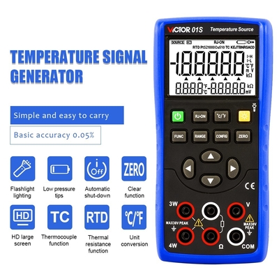 VICTOR 01S Generador de señal de temperatura Temperatura de origen calibrador de proceso multiméter