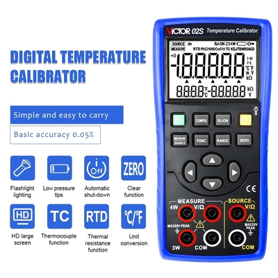 Calibrador RTD termopar multifunción Calibrador de proceso Calibrador de temperatura Tc y calibrador RTD