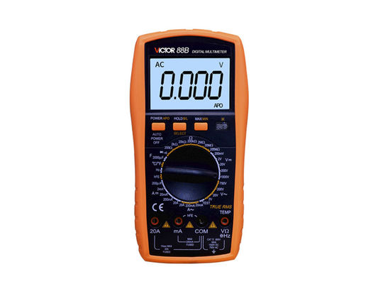 CA DC VICTOR Digital Multimeter True RMS de 1000V 20A con frecuencia de la temperatura