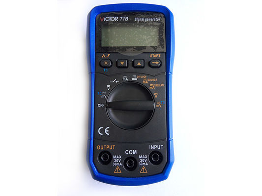 Calibrador portátil del proceso de la señal del calibrador de la temperatura de la IDT del VENCEDOR 71B
