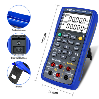 VICTOR 07 Calibrador de temperatura Calibrador de procesos multifunción Calibrador de termopares