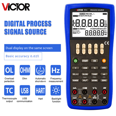 VICTOR 11+ Proceso de señal Fuente calibrador portátil calibrador de proceso calibrador multimetro calibrador digital