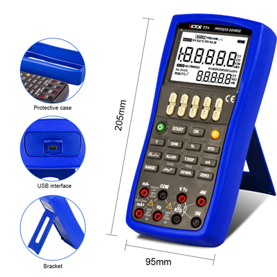 VICTOR 11+ Proceso de señal Fuente calibrador portátil calibrador de proceso calibrador multimetro calibrador digital
