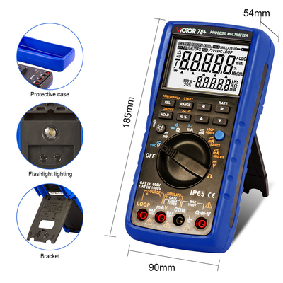 VICTOR 78+ Nuevo producto Multimetro de proceso DCV 1000v ACV VFC Resistencia Continuidad Multimetro digital