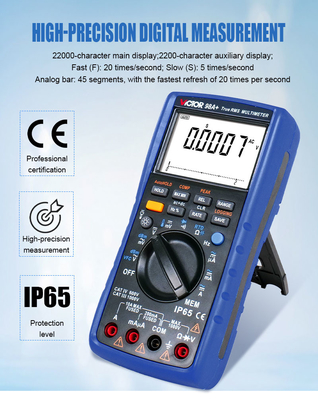 VICTOR 98A+ VICTOR Multimetro digital 22000 cuentas de visualización multimetro de alcance automático con USB